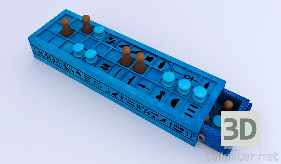 3d model Ancient Egyptian Game of Senet | 53918 | 3dlancer.net