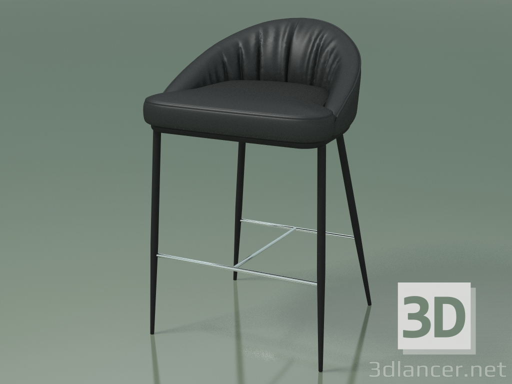 modèle 3D Chaise semi-bar Sheldon (112834, noir) - preview