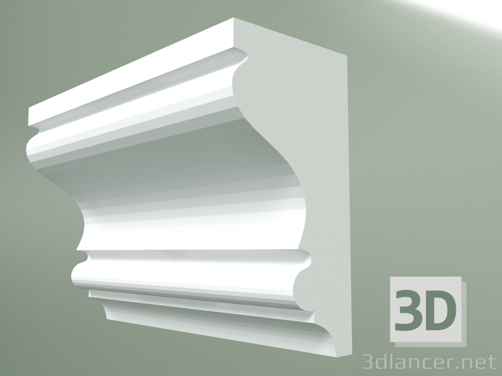 3d model Plaster cornice (ceiling plinth) KT187 - preview