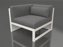 Modular sofa, section 6 left (Agate gray)