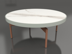 Round coffee table Ø90x36 (Cement gray, DEKTON Aura)