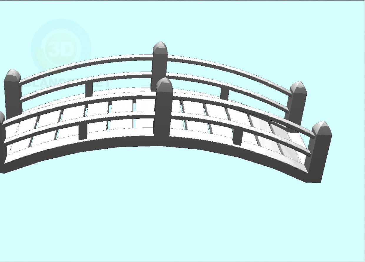 3d модель мостик – превью