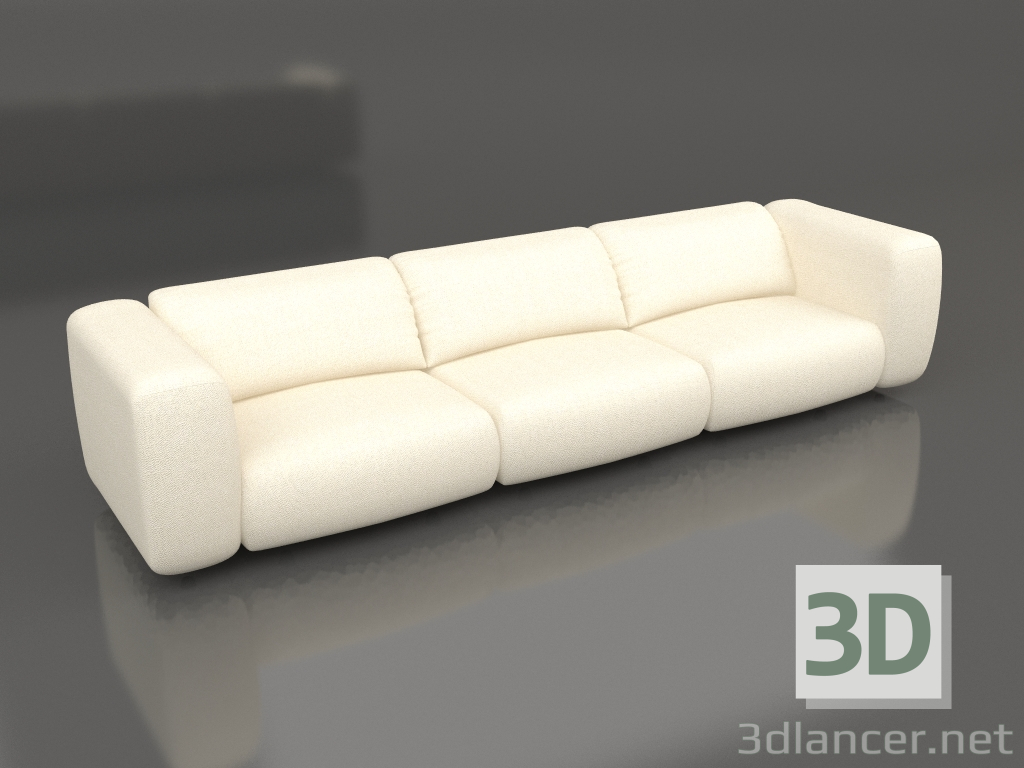 3d model Sofá Wings 4,5 plazas (Natural) - vista previa