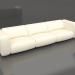 3D Modell Wings 4,5-Sitzer-Sofa (Natur) - Vorschau