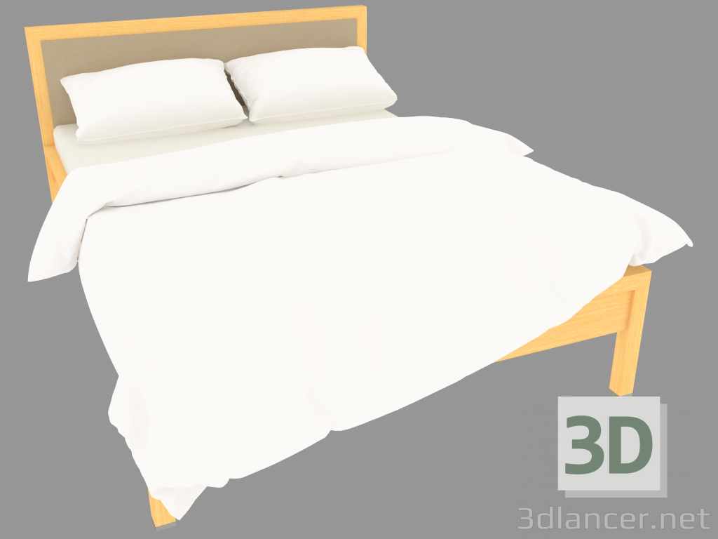 3d модель Кровать двуспальная 174х214х95 (7230-04) – превью