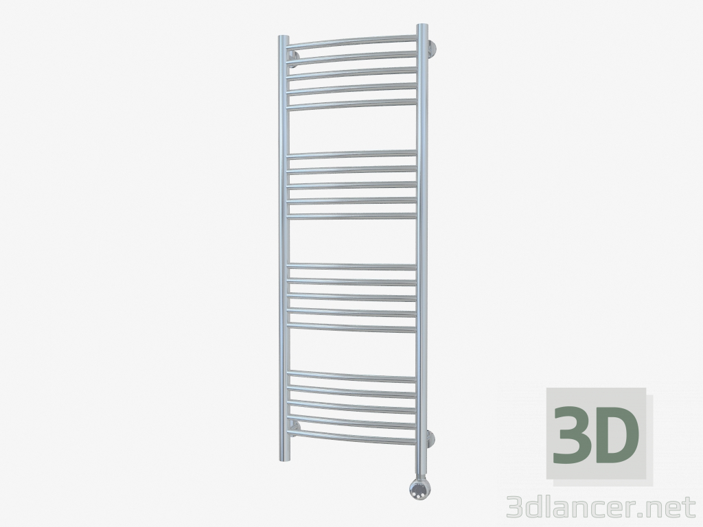 3d model Bohemia curved radiator (1200x400) - preview