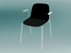 SEELA kolçaklı sandalye (ahşap döşeme ile S316, döşemesiz)