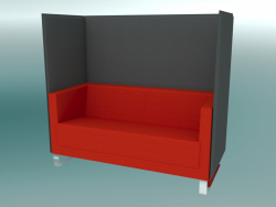 Sofa 2.5 seater with partitions, on consoles (VL2,5 VW)