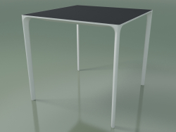 Quadratischer Tisch 0800 (H 74 - 79 x 79 cm, Laminat Fenix F06, V12)