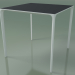 3D Modell Quadratischer Tisch 0800 (H 74 - 79 x 79 cm, Laminat Fenix F06, V12) - Vorschau