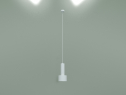 Luminária LED suspensa DLR033 (branco-cromado)