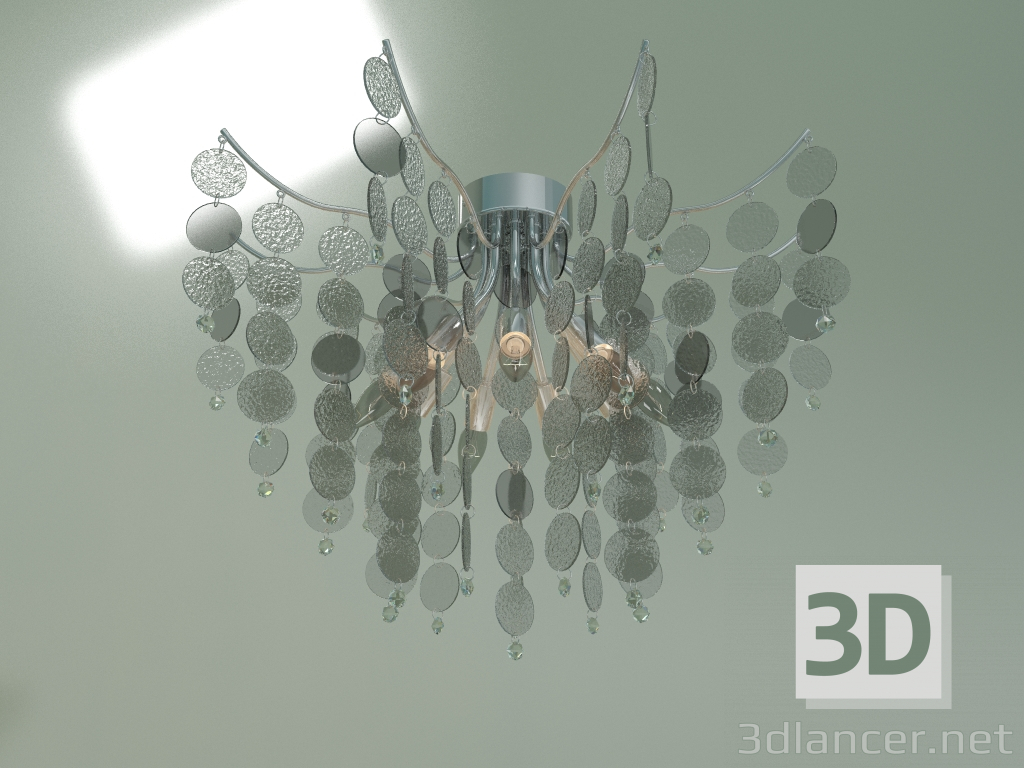 modello 3D Lampadario a soffitto Bolla 334-9 Smart - anteprima