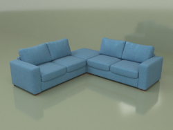 Corner sofa with pouffe Morti (Lounge 21)