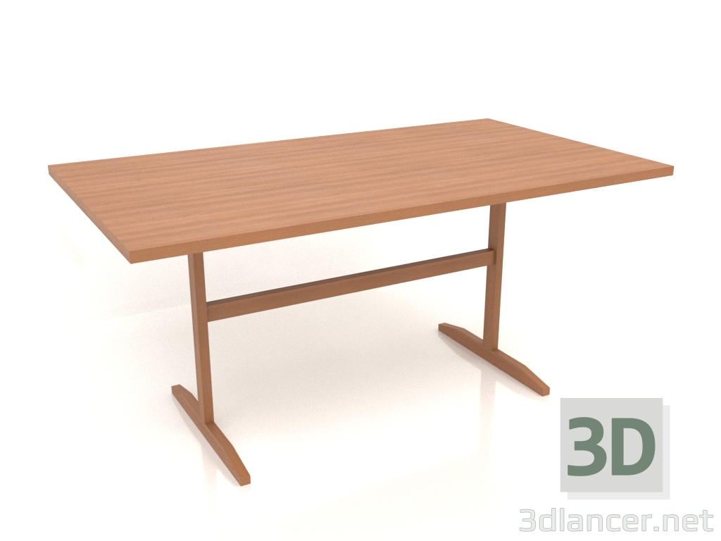 Modelo 3d Mesa de jantar DT 12 (1600x900x750, madeira vermelha) - preview