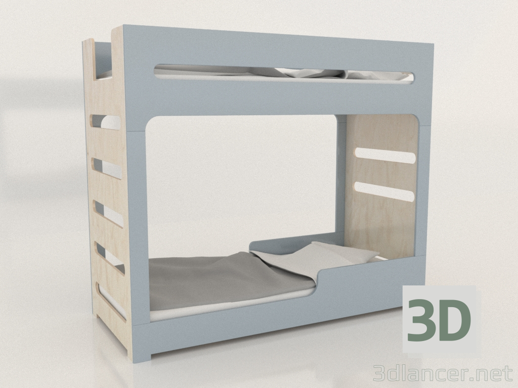 3d модель Кровать двухъярусная MODE F (UQDFA1) – превью