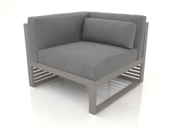 Modular sofa, section 6 left (Quartz gray)