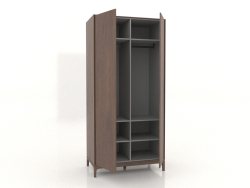 Armario FARGO 1050x600x2200 mm (roble tabaco, abierto)