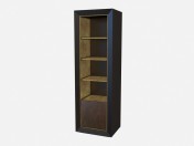 Bookcase with leather trim Don Giovanni Z01