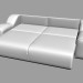 modèle 3D Canapé Monarh (à plat) - preview