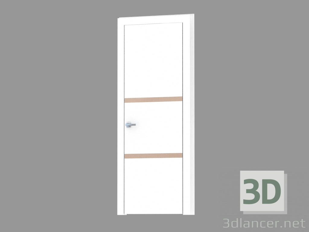 3d модель Двері міжкімнатні (78st.30 silver bronza) – превью