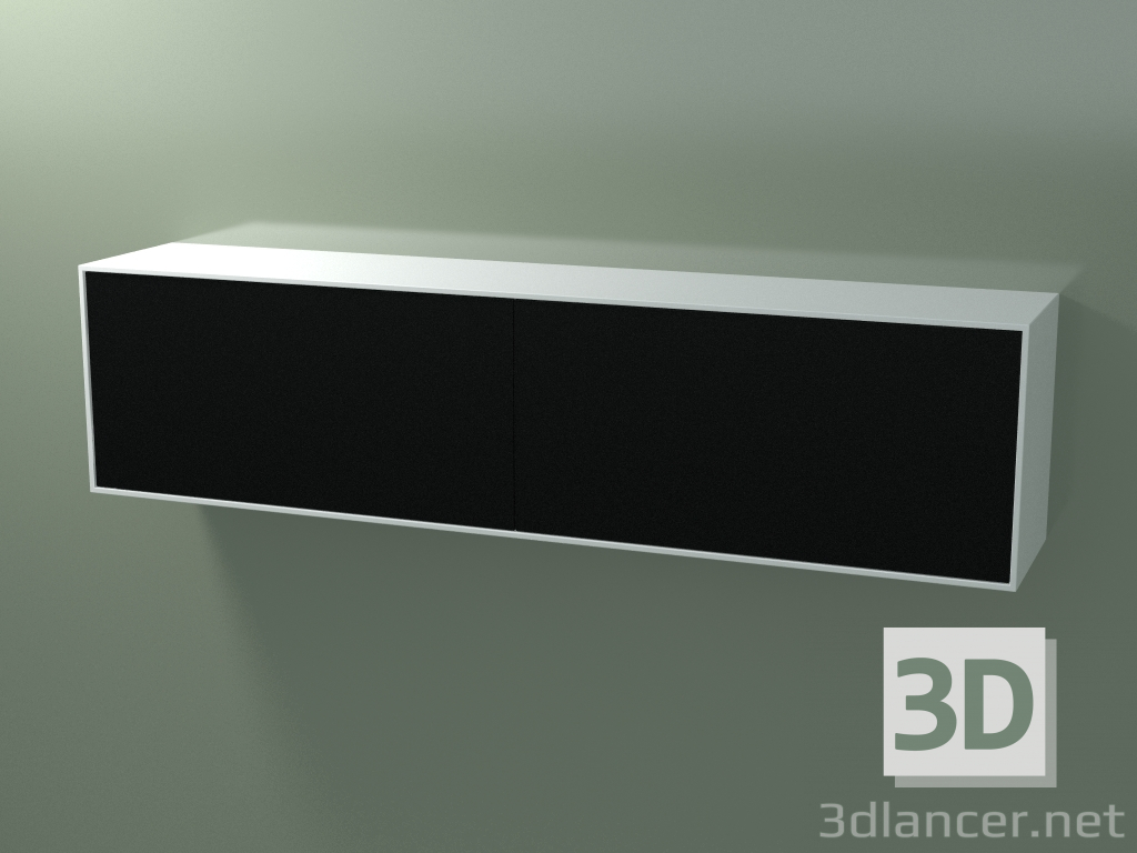 3d model Double box (8AUGВA03, Glacier White C01, HPL P06, L 192, P 36, H 48 cm) - preview
