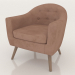 3d model Armchair Florence (coral) - preview