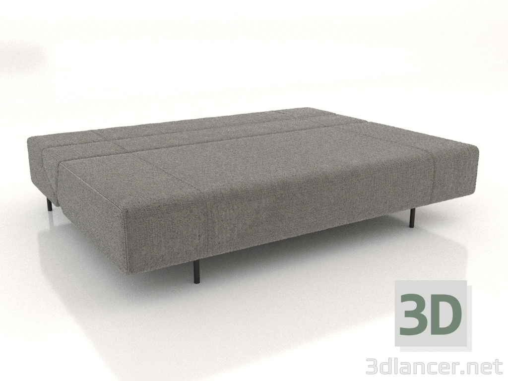 3 डी मॉडल सोफ़ा-बिस्तर खुला हुआ है - पूर्वावलोकन