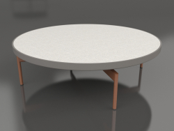 Round coffee table Ø120 (Quartz gray, DEKTON Sirocco)