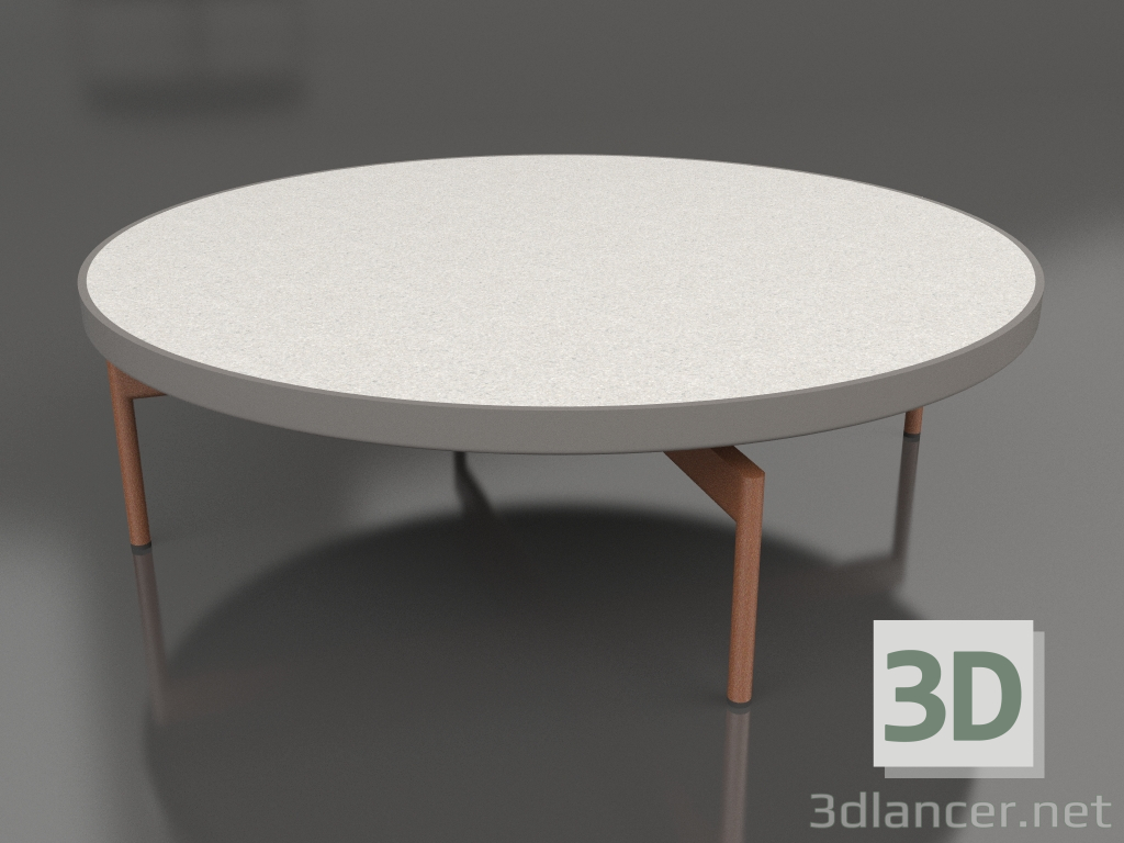 modèle 3D Table basse ronde Ø120 (Gris quartz, DEKTON Sirocco) - preview