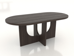 Mesa de jantar OVAL 1800x900 mm (freixo nogueira)