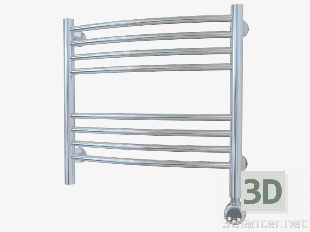 3d model Bohemia curved radiator (500x500) - preview