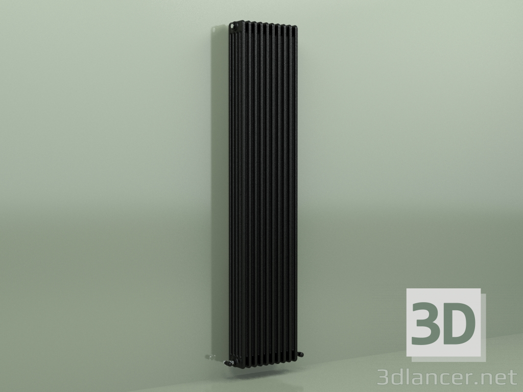 modèle 3D Radiateur TESI 5 (H 2200 10EL, Noir - RAL 9005) - preview