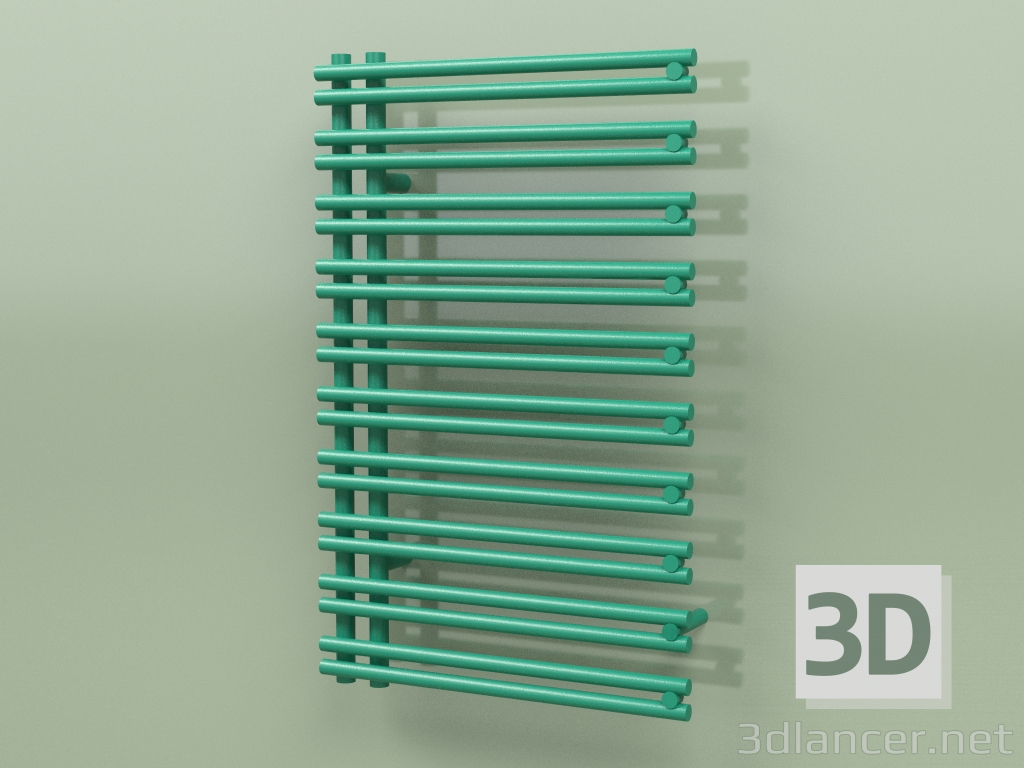 3D modeli Isıtmalı havlu askısı - Ratea (800 x 500, RAL - 6016) - önizleme