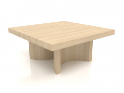 Table basse JT (800x800x350, bois blanc)