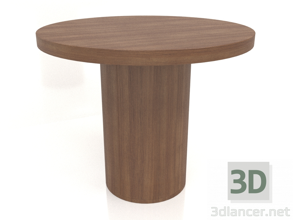 3D modeli Yemek masası DT 011 (D=900x750, ahşap kahverengi ışık) - önizleme