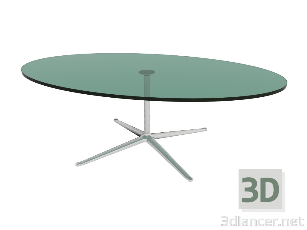 3d model Table X-table (400 h x oval top 1300 x 700) - preview