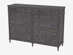 Two-section chest ALDEN DOUBLE DRESSER (8850.1127)