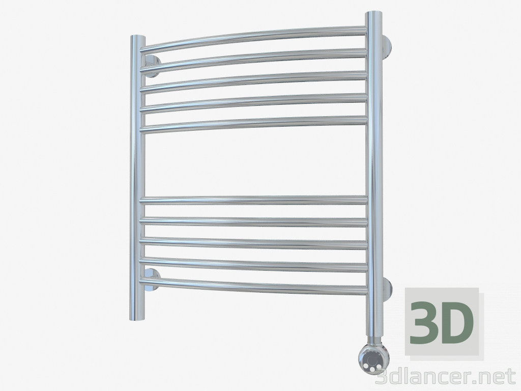 3d model Bohemia curved radiator (600x500) - preview