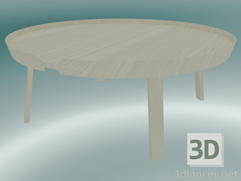 modello 3D Tavolino Around (Extra Large, Frassino) - anteprima