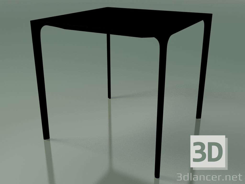 modello 3D Tavolo quadrato 0800 (H 74 - 79x79 cm, laminato Fenix F02, V39) - anteprima