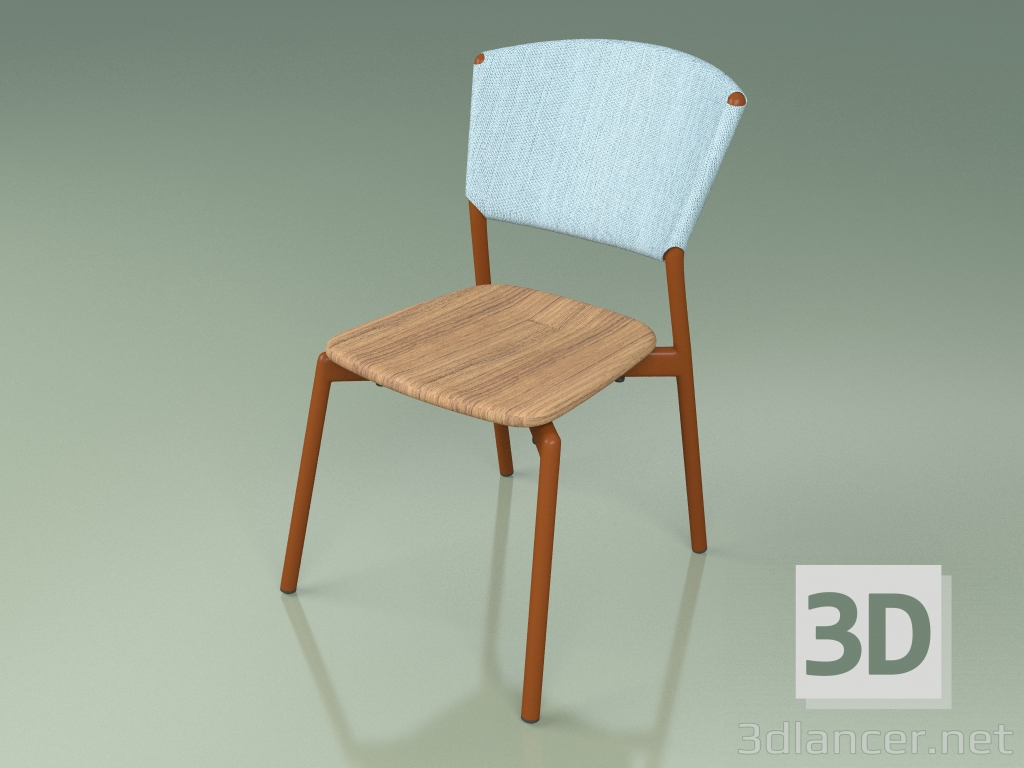 3D modeli Sandalye 020 (Metal Pas, Gökyüzü) - önizleme