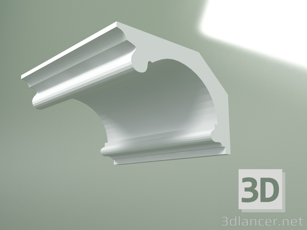 3D modeli Alçı korniş (tavan kaidesi) KT190 - önizleme