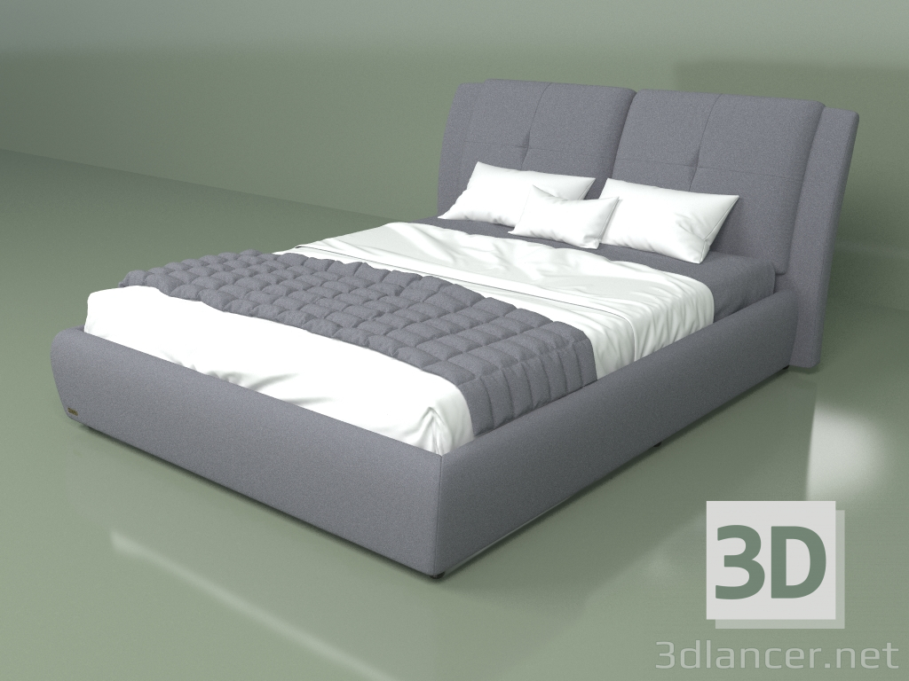 3d model Double bed Florence 1.6 m - preview