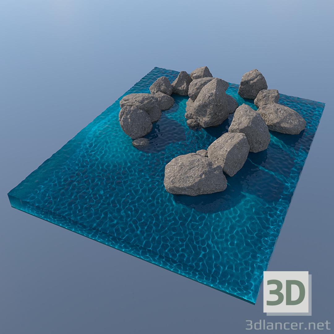 3d Animation of reefs model buy - render