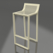 3d model High stool with a high back (Gold) - preview