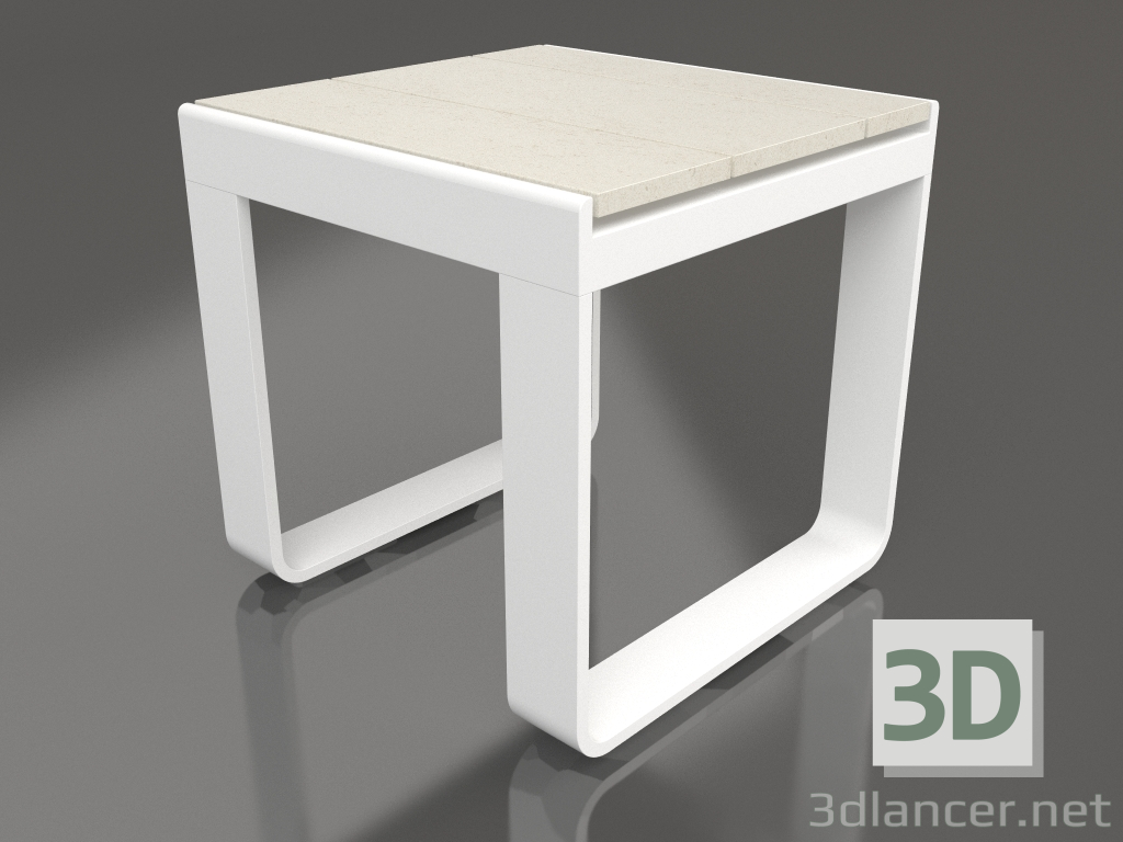 3d model Coffee table 42 (DEKTON Danae, White) - preview