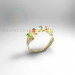 3d model Ring with stones - preview