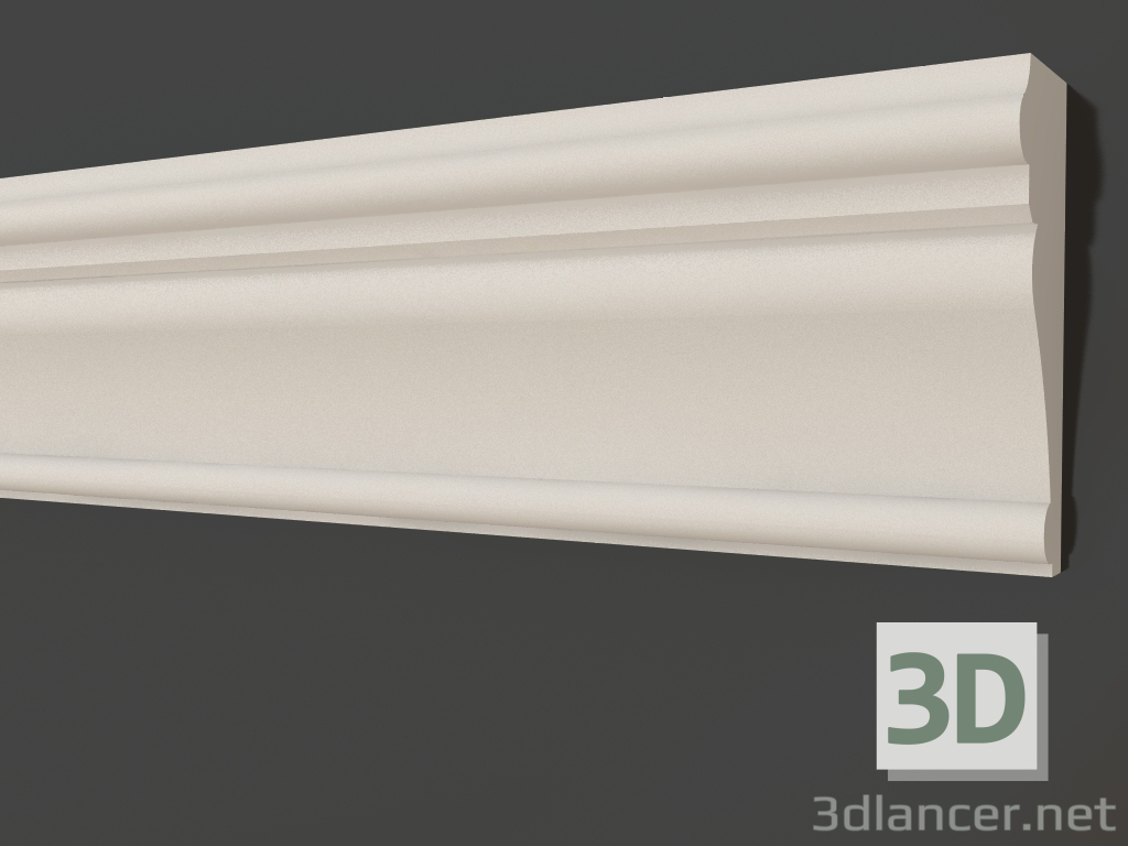 3d model Plaster molding LG 080 (130x50) - preview