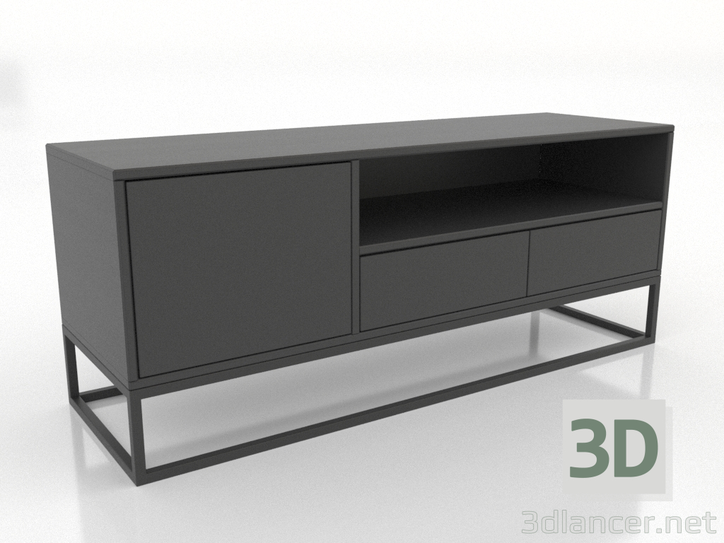 3d model TV stand 1200x380 mm (RAL 9005) - preview 3d model TV stand 1200x380 mm (RAL 9005) - preview
