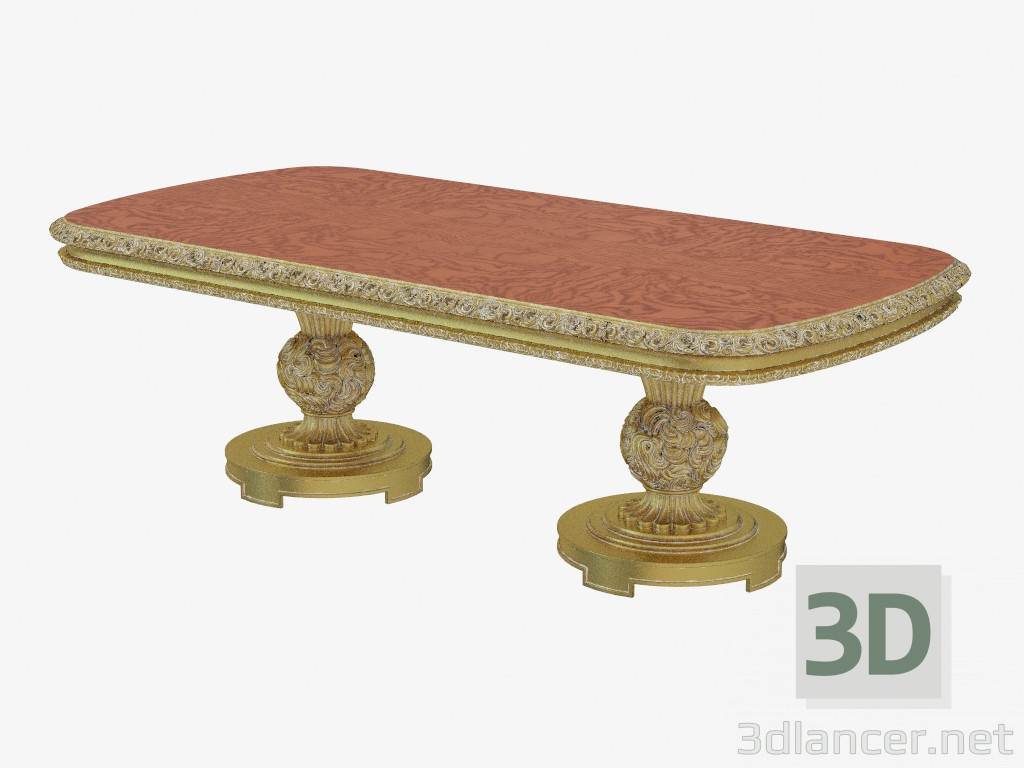 3 डी मॉडल क्लासिक शैली 706 में डाइनिंग टेबल - पूर्वावलोकन